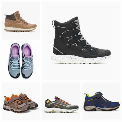 Merrell Shoes and Boots for the Family as low as $19.99!