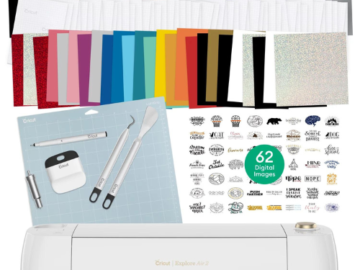 Walmart Cyber Deal! Cricut Explore Air 2 Bundle Cutting Machine with 100 Pieces of Vinyl and Tools $169 Shipped Free (Reg. $240)
