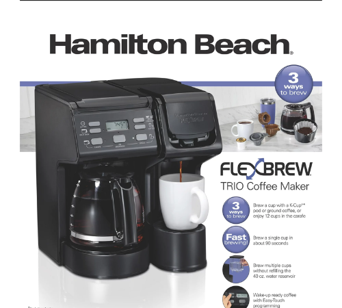 Walmart Cyber Monday! Hamilton Beach FlexBrew Trio Coffee Maker $50 Shipped Free (Reg. $90)