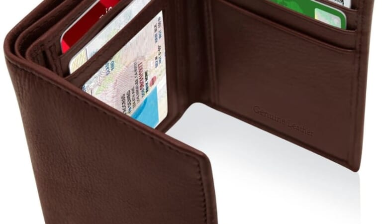 Access Denied Men's RFID-Blocking Leather Slim Wallet for $15 + free shipping