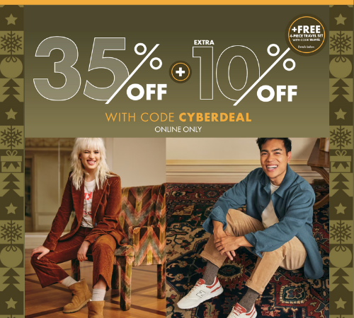 DSW Cyber Monday: 35% Off + 10% Off with code CYBERDEAL