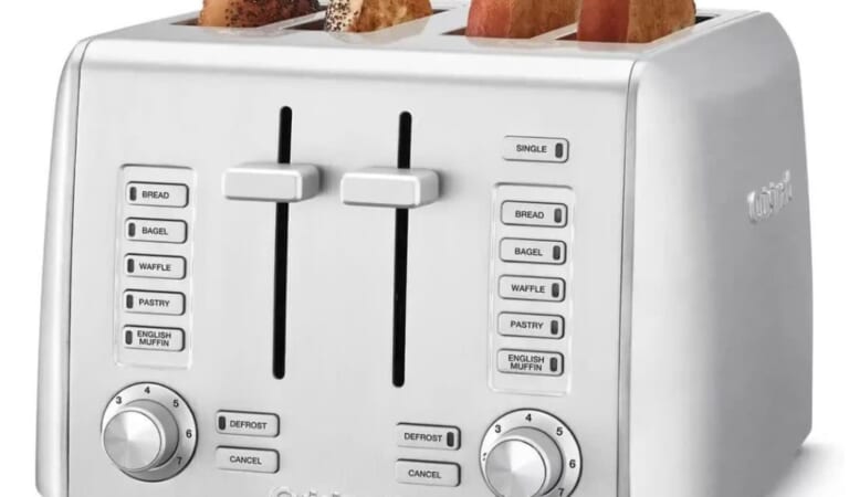 Certified Refurbished Cuisinart 4-Slice Metal Toaster for $30 + free shipping