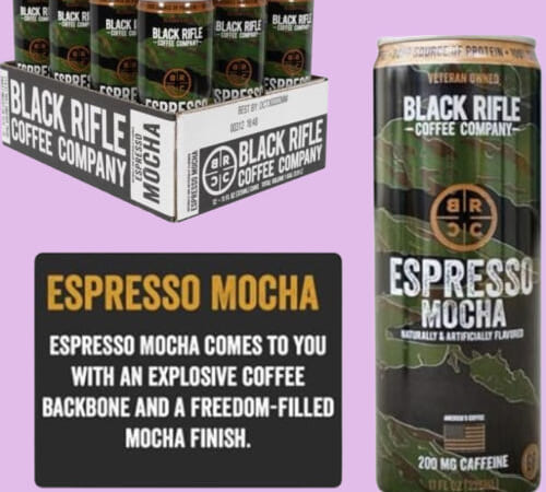 Black Rifle Coffee Company RTD Coffee Drink (Espresso Mocha), 12-Count  $10 After Code (Reg. $15) – $0.83/ 11-Oz Can