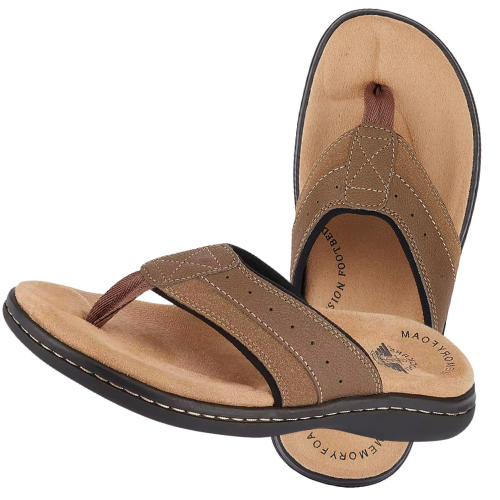 Men’s Laguna Flip-Flops (Dark Tan) $15.99 (Reg. $70)