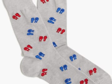 J.Crew Factory J. Crew Factory Men's Boxing Glove Socks for $2 + free shipping