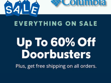 Columbia Cyber Monday Sale! Get 25% off everything + get up to 60% off Doorbusters, and 40% off select footwear! Free Shipping on all orders!