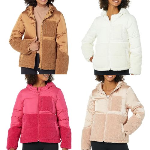 Amazon Cyber Monday! Amazon Essentials Women’s Sherpa Puffer Jacket $27.90 (Reg. $69.90) – Dark Camel, Blush, Hot Pink or Ivory, Sizes XS-XXL