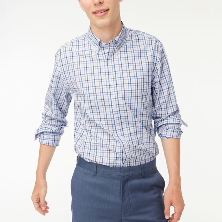 J. Crew Factory Men's Slim Untucked Casual Shirt for $11 + free shipping