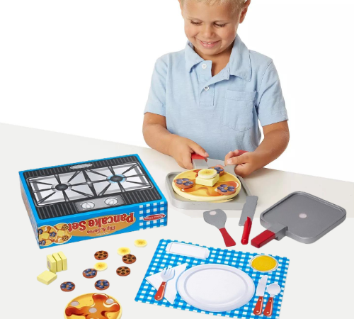 Amazon Cyber Monday! Melissa & Doug Wooden Flip and Serve Pancake 19-Piece Set $13.19 (Reg. $28) – LOWEST PRICE