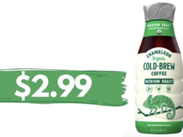 $2.99 Chameleon Organic Cold Brew Coffee (reg. $9.99)