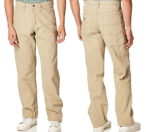 Lee Men’s Loose-Fit Straight Leg Carpenter Jean (Khaki, Various sizes) $20.95 After Coupon (Reg. $36.90)