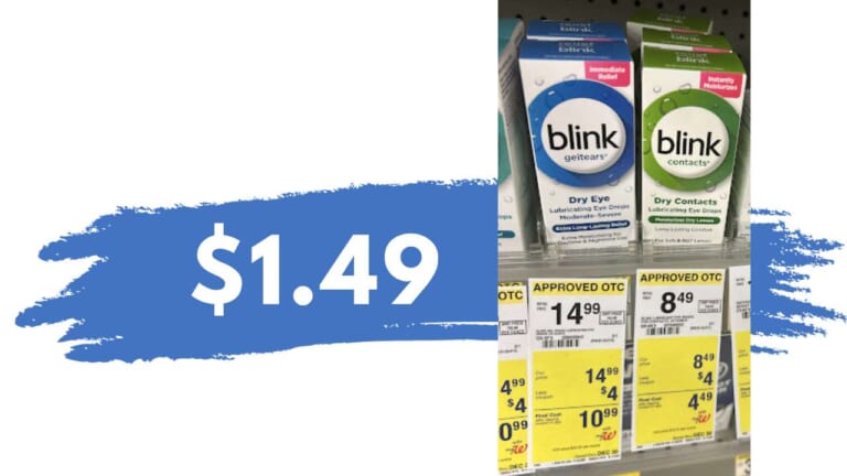 $1.49 Blink Contacts Drops (reg. $8.49) at Walgreens