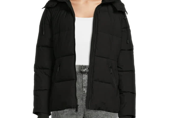 BCBG Paris Women's Cloud Puffer Coat w/ Hood for $40 + free shipping