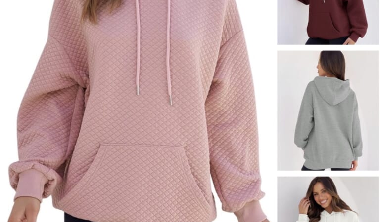 *HOT* Women’s Oversized Quilted Sweatshirt only $12.59 shipped (Reg. $36!)