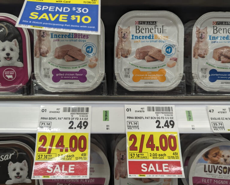 Get The Containers Of Purina Beneful IncrediBites Wet Dog Food For Just $1 At Kroger