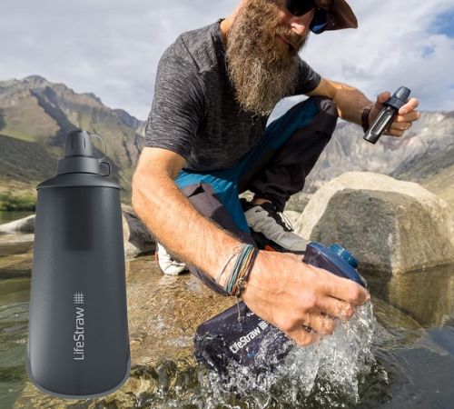 LifeStraw Peak Series Collapsible Squeeze Bottle Water Filter System, 1-Liter $21.99 (Reg. $44)