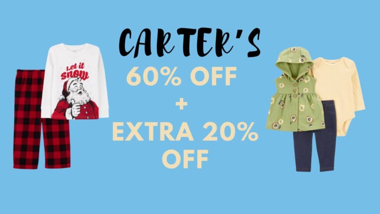 Carter’s 60% Off + Extra 20% Off