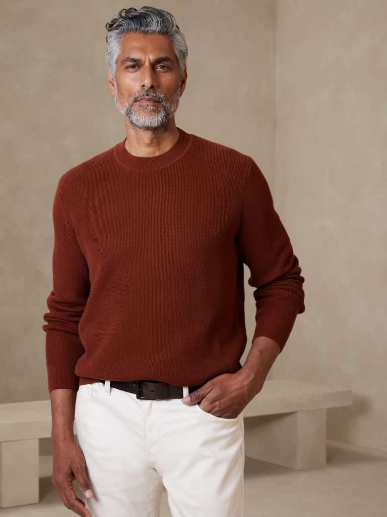 Banana Republic Factory Men's Racking-Stitch Sweater for $22 in cart + free shipping