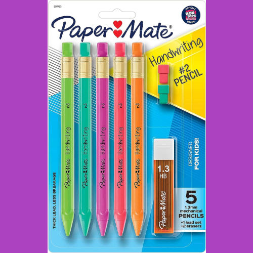 Paper Mate Triangular Mechanical Pencils 8-Count Set as low as $2.52 After Coupon (Reg. $6.29) + Free Shipping – with 5 Pencils, Lead & Eraser Refills