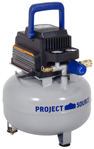 Project Source 3-Gallon Portable Pancake Compressor for $50 + free shipping