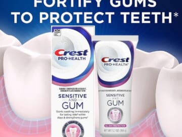 Crest Pro-Health Sensitive and Gum Toothpaste as low as $2.68 After Coupon (Reg. $8) + Free Shipping