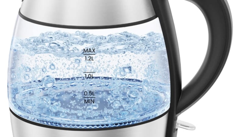 Chefman 1.2L Rapid Boil Glass Kettle for $15 + free shipping w/ $35