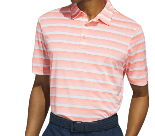 adidas Men's Two-Color Striped Polo Shirt for $15 + free shipping