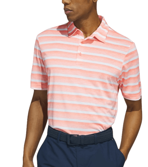 adidas Men's Two-Color Striped Polo Shirt for $15 + free shipping