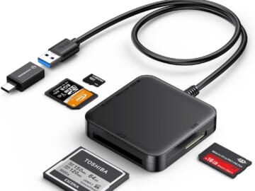 4-in-1 Multiple External Memory Card Reader Adapter for $12 + free shipping