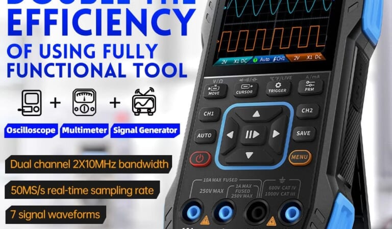 Handheld Digital Oscilloscope Multimeter for $62 + free shipping