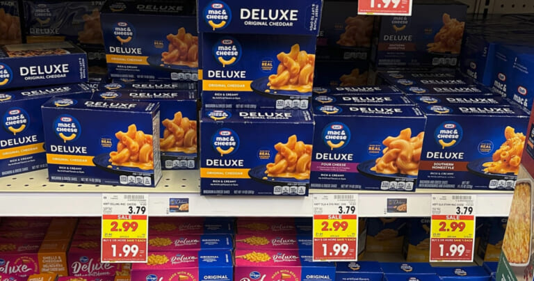 Kraft Deluxe Macaroni & Cheese As Low As $1.74 At Kroger