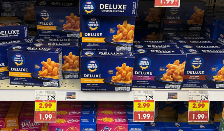 Kraft Deluxe Macaroni & Cheese As Low As $1.74 At Kroger