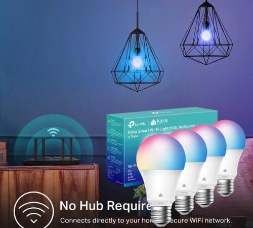 Kasa Smart 800 Lumens Light Bulbs, 4-Pack $25.99 (Reg. $40) – $6.50/Bulb, Compatible with Alexa and Google Home