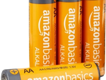 Amazon Basics AA Alkaline Batteries 144-Pack for $25 + free shipping