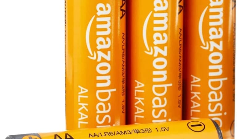 Amazon Basics AA Alkaline Batteries 144-Pack for $25 + free shipping