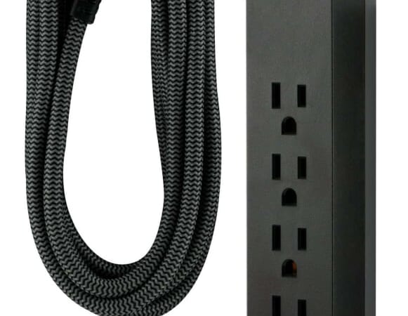 GE 6-Outlet Grounded Surge Protector w/ 10-Foot Braided Cord for $10 + free shipping w/ $35