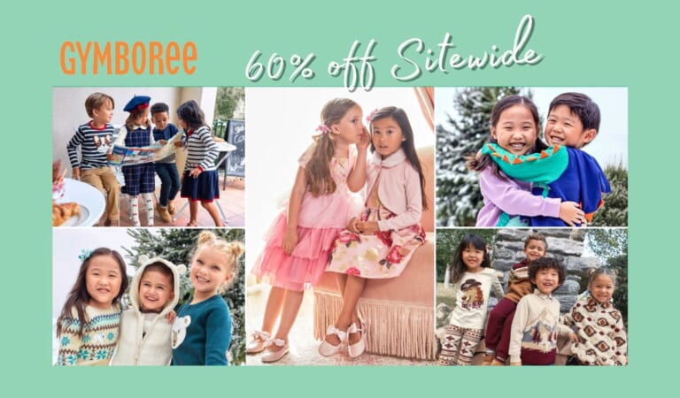 Gymboree | 60% Off Sitewide + Extra $10 Off $75 + Free Shipping!