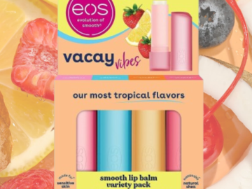 eos Super Soft Shea Lip Balm Sticks 4-Count Variety Pack as low as $6.15/Pack when you buy 4 (Reg. $10) + Free Shipping – $1.54/Stick