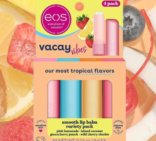 eos Super Soft Shea Lip Balm Sticks 4-Count Variety Pack as low as $6.15/Pack when you buy 4 (Reg. $10) + Free Shipping – $1.54/Stick