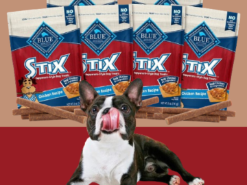 Blue Buffalo Stix 6-Pack Soft-Moist Dog Treats, Chicken Recipe 5-Oz Bag as low as $24.02 Shipped Free (Reg. $42) – $4/Pack