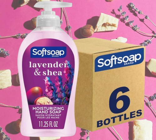 Softsoap 6-Pack Lavender & Shea Scent Liquid Hand Soap as low as $8.18 After Coupon (Reg. $17.94) + Free Shipping – $1.36/Bottle