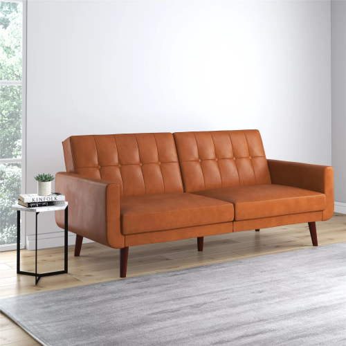 Better Homes & Gardens Nola Modern Futon Sofa Bed $224 Shipped Free (Reg. $329) – Camel or Blue Velvet