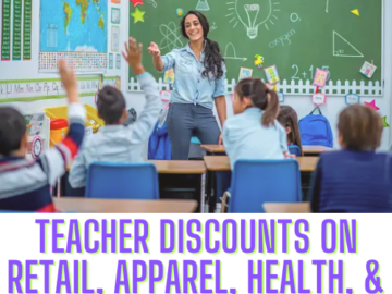 Are You A Teacher? Check Out These Sweet Discounts On Retail, Apparel, Health & Beauty!