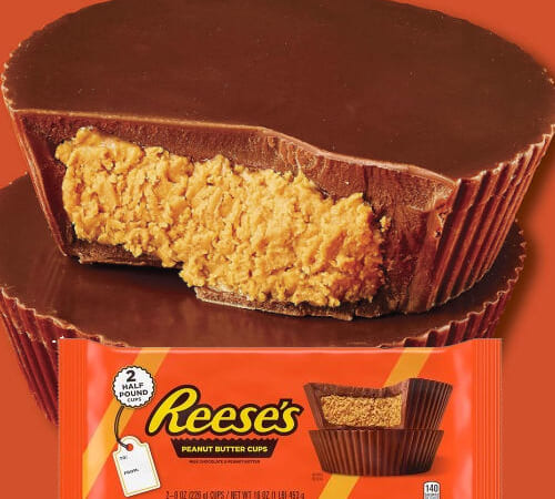 REESE’S Milk Chocolate Half-Pound Peanut Butter Cups, 2-Count as low as $9.07 Shipped Free (Reg. $12.43)- $4.54/ 8-Oz Cup