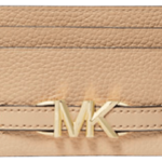 Michael Kors Reed Large Pebbled Leather Card Case for $29 + free shipping