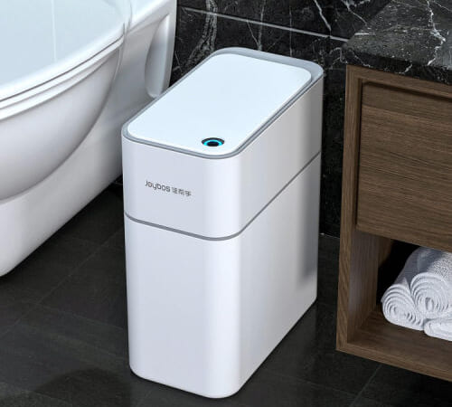 Automatic Absorption Touchless Bathroom Trash Can, 3.5 Gallon $25 After Coupon (Reg. $50)