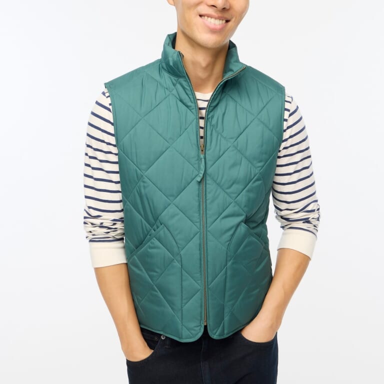 J.Crew Factory Men's Quilted Walker Vest for $21 + free shipping