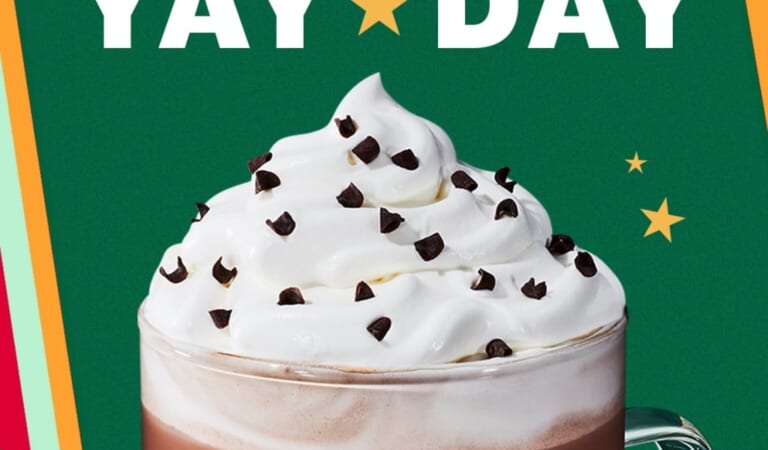 Starbucks Yay Day: 50% off any handcrafted drink for Rewards members