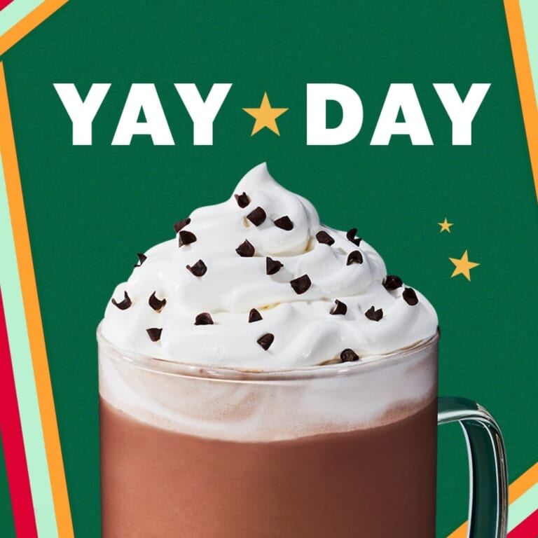 Starbucks Yay Day: 50% off any handcrafted drink for Rewards members