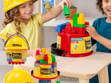 Tonka Tough Builders, Hard Hat, Building Block and Bucket Playset, 27-Piece $8.99 (Reg. $18) – Lowest price in 30 days